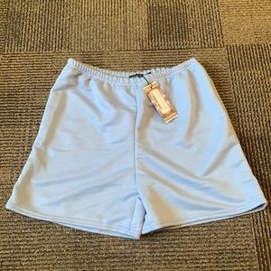 Baby blue sweat short, size 10